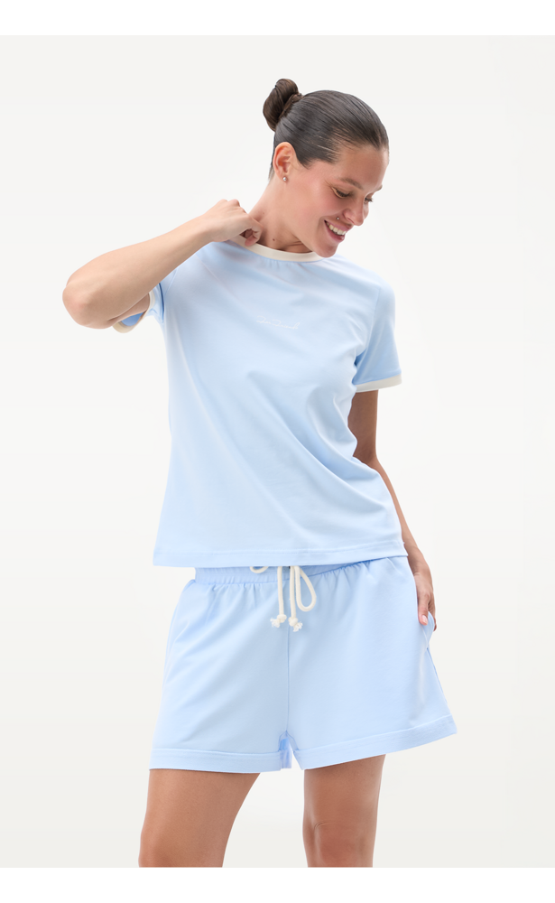 Women’s FRND Prima T-Shirt in Sky Blue