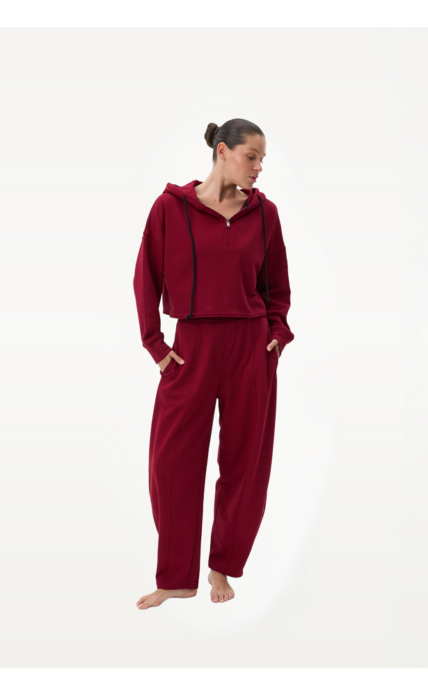 Women’s FRND Mirra Hoodie in Burgundy