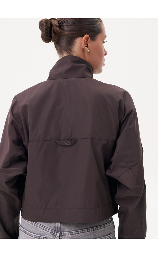 Women’s FRND Sonata Bomber Windbreaker in Chocolate Brown