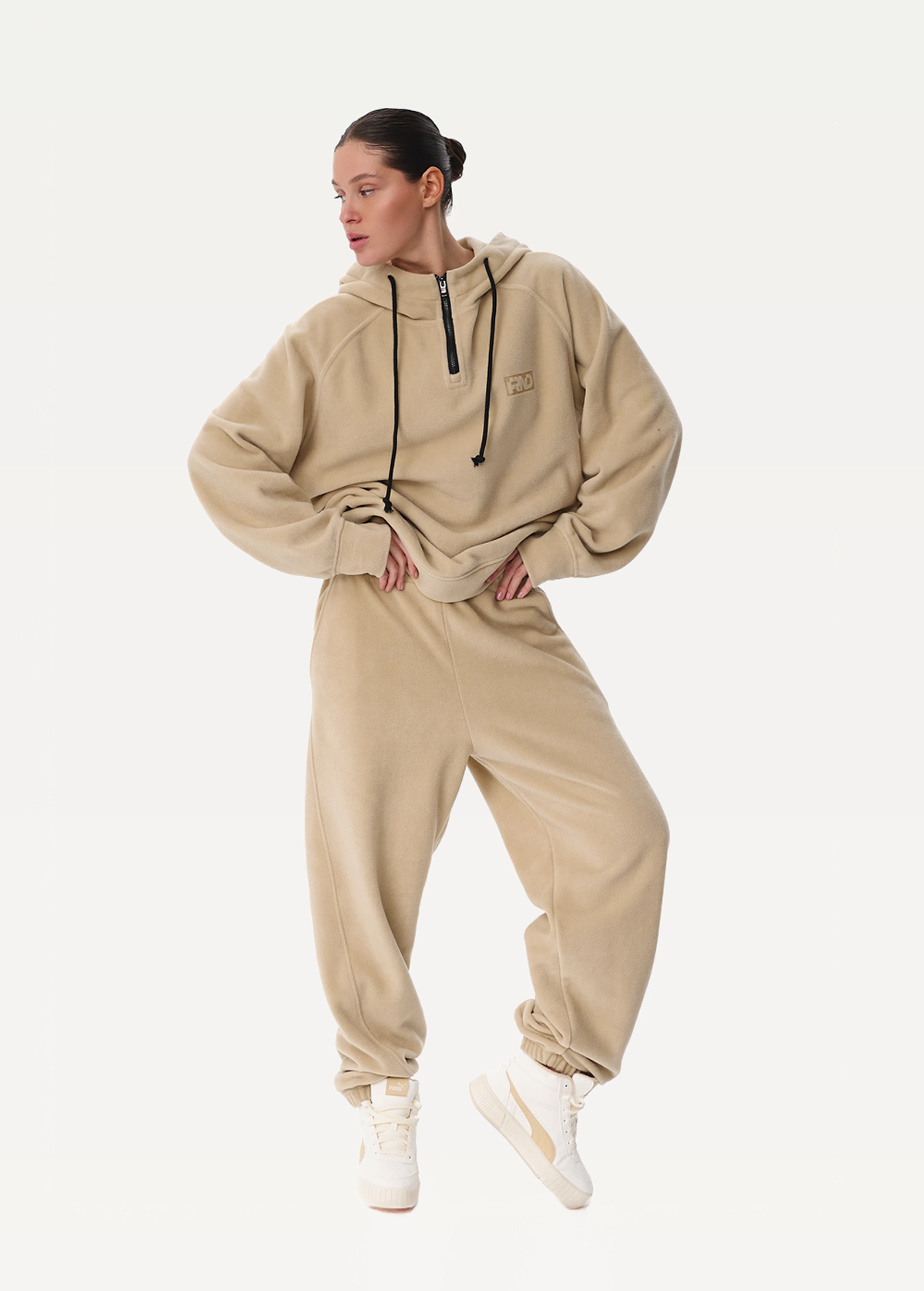 Штани унісекс FRND FOR FRIENDS Impulse Polar Fleece бежевого кольору