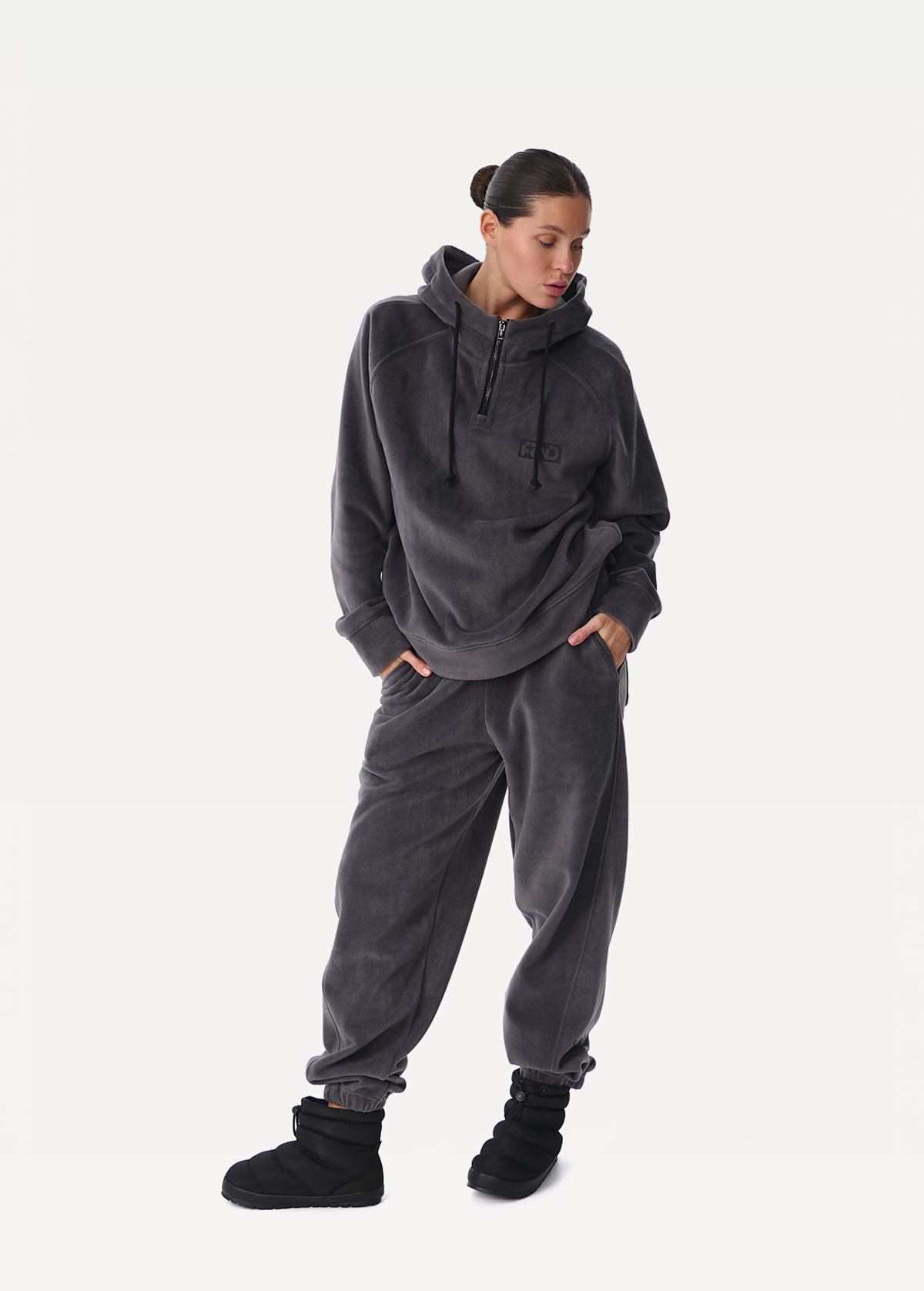 Штани унісекс FRND FOR FRIENDS Impulse Polar Fleece темно-сірого кольору