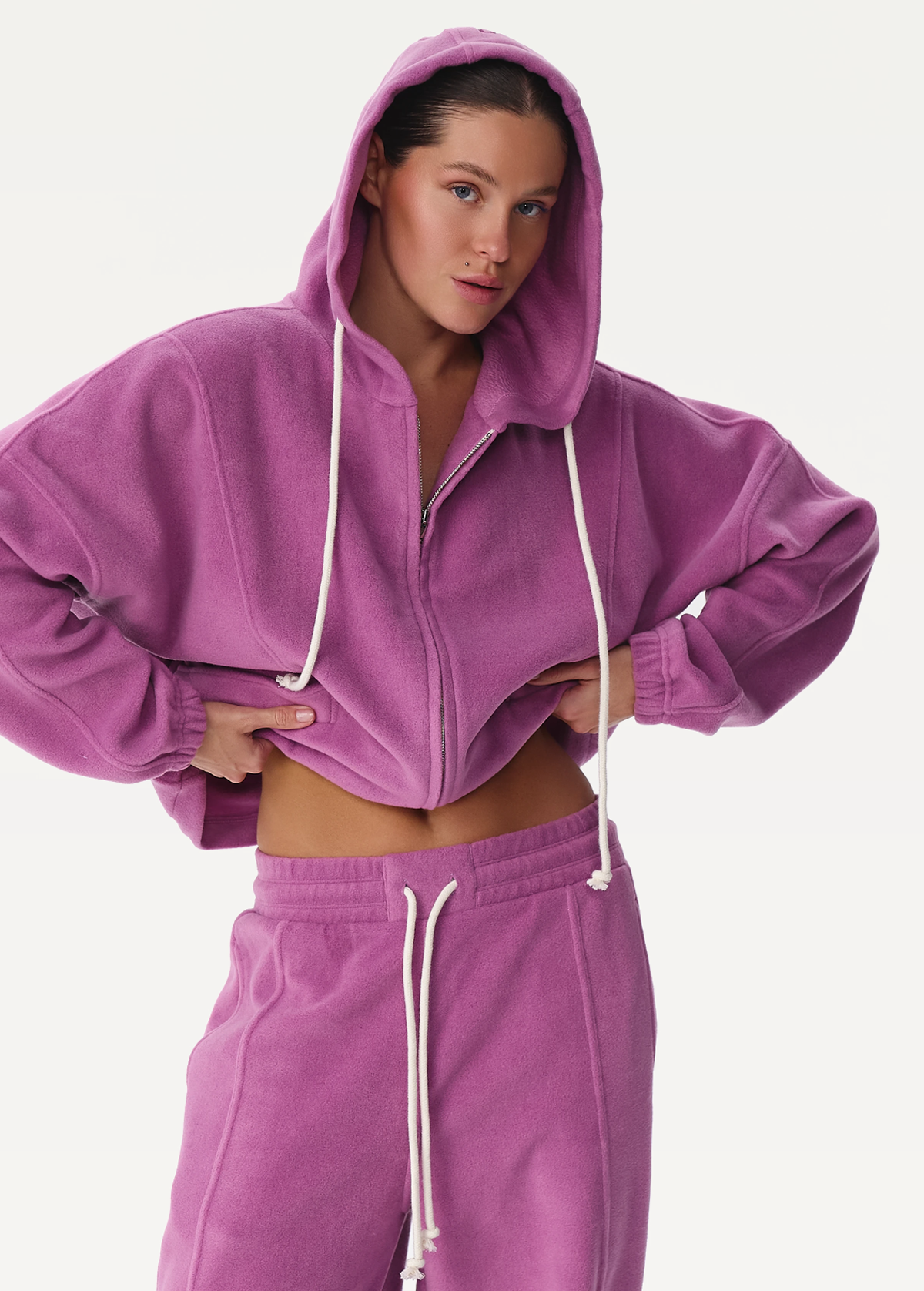 Штани жіночі FRND FOR FRIENDS Paradox Polar Fleece ягідного кольору