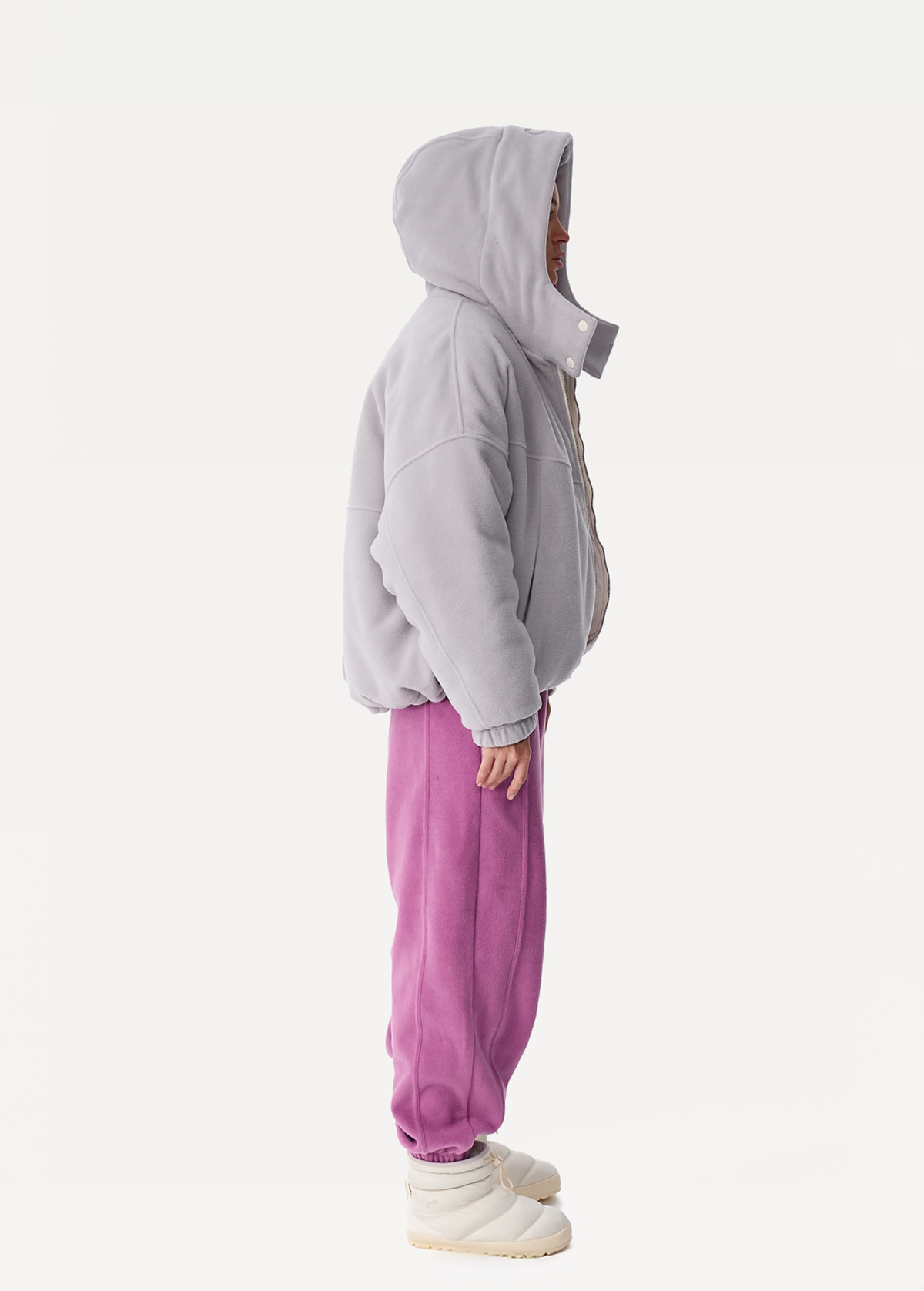 Куртка жiноча FRND FOR FRIENDS Paloma Polar Fleece світло-сірого кольору