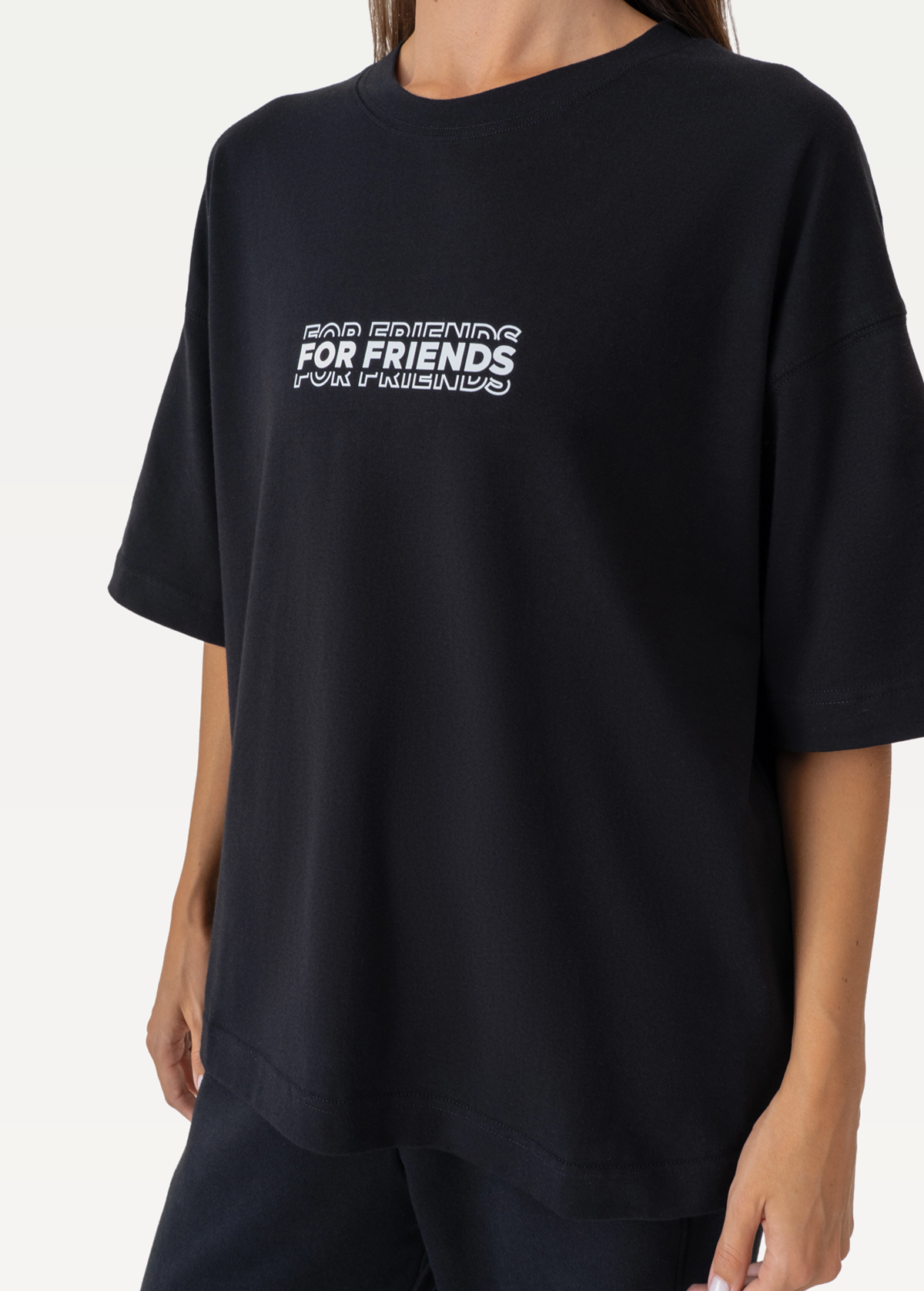 Футболка FRND FOR FRIENDS Adore жіноча чорного кольору