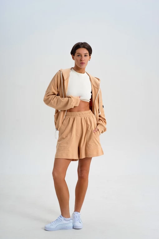 Шорти FRND FOR FRIENDS Fashion shorts бежевого кольору