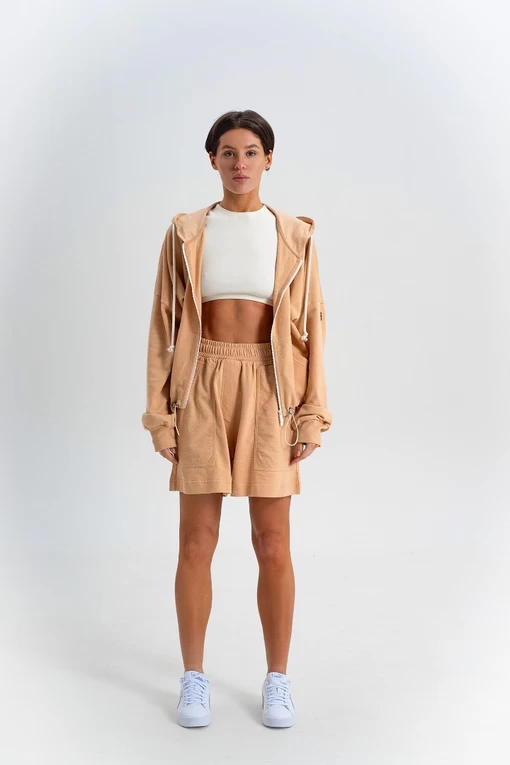 Шорти FRND FOR FRIENDS Fashion shorts бежевого кольору